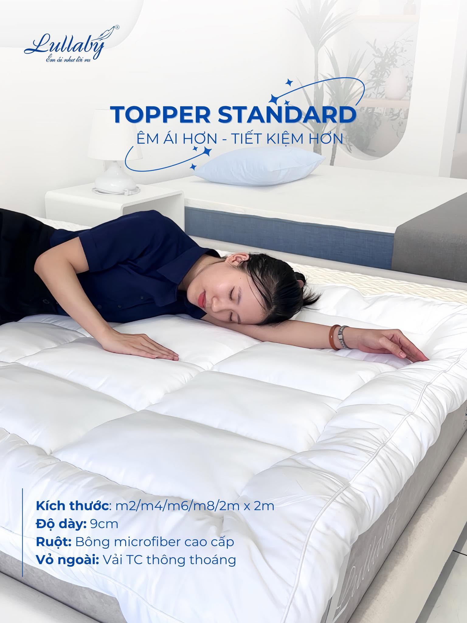 Topper Standard Lullaby bedding