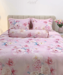 Bộ chăn ga gối Tencel 60S Mộng hồng | Lullaby Bedding | Chăn ga gối Tencel | Tencel 60S
