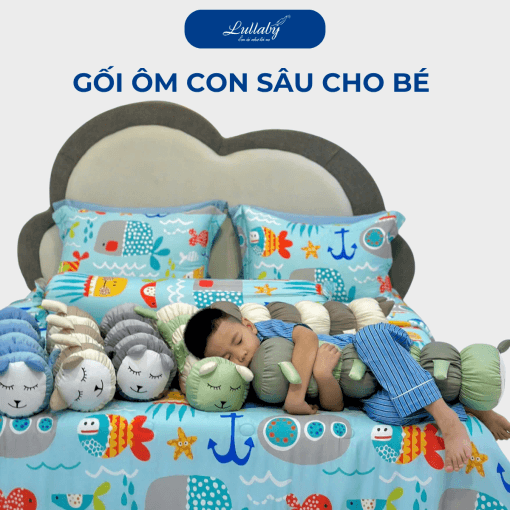 Gối ôm con sâu cho bé - Lullaby Bedding