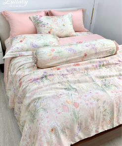 Chăn ga gối Tencel 60S Hoa Dại| Lullaby Bedding