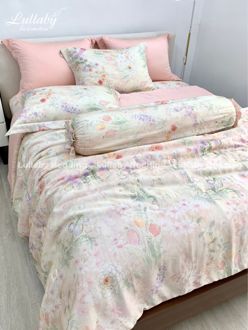 Chăn ga gối Tencel 60S Hoa Dại| Lullaby Bedding