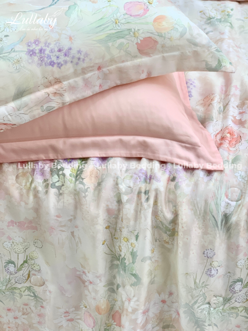 Chăn ga gối Tencel 60S Hoa Dại| Lullaby Bedding