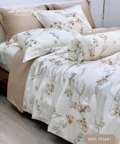 Chăn ga gối Tencel 60S Hoa Mơ | Lullaby Bedding