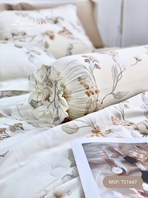 Chăn ga gối Tencel 60S Hoa Mơ | Lullaby Bedding