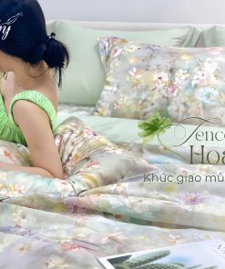 Chăn ga gối Tencel 60S Hoa vẽ | Lullaby Bedding