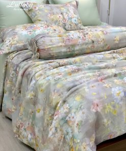 Chăn ga gối Tencel 60S Hoa vẽ | Lullaby Bedding