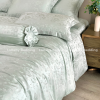Chăn ga gối Tencel dệt kim - Green Flower| Lullaby Bedding