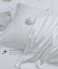 Chăn ga gối Tencel dệt kim - Pure White | Lullaby Bedding