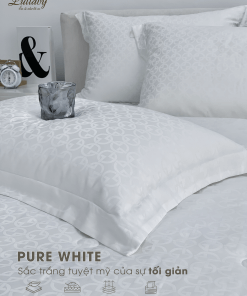 Chăn ga gối Tencel dệt kim - Pure White | Lullaby Bedding