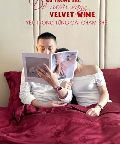 Chăn ga gối Tencel dệt kim đỏ | Chăn ga cưới | Lullaby Beding
