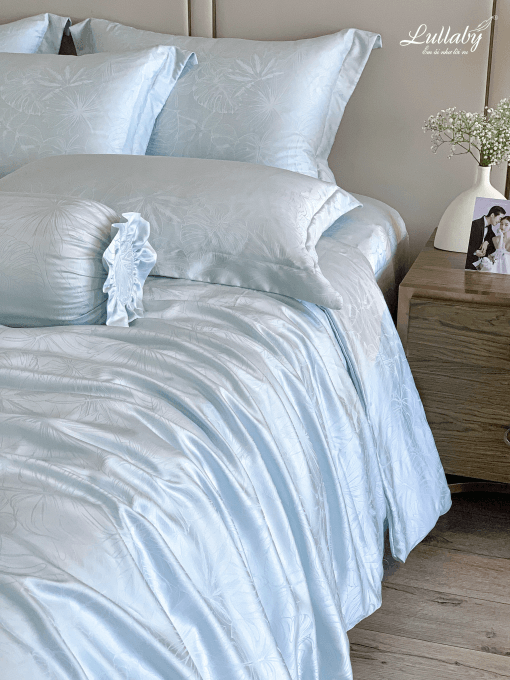 Chăn ga gối Tencel dệt kim - Mint Breeze | Lullaby Bedding