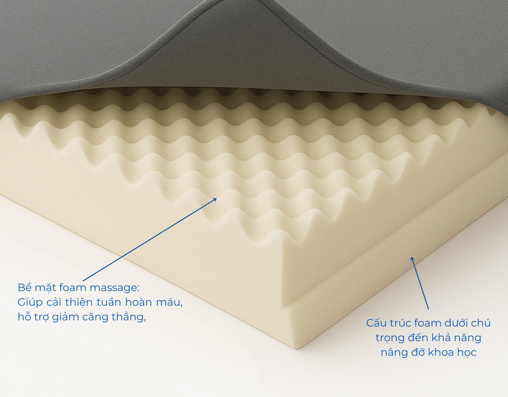 Nệm foam Massage Lullaby