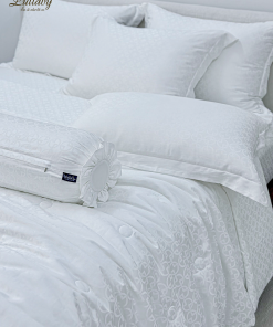 Chăn ga gối Tencel dệt kim - Pure White | Lullaby Bedding