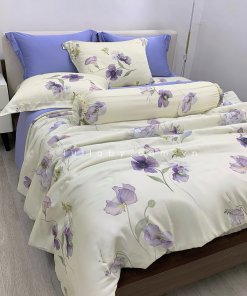 Chăn ga gối Tencel 60S Hoa Clematis | Lullaby Bedding
