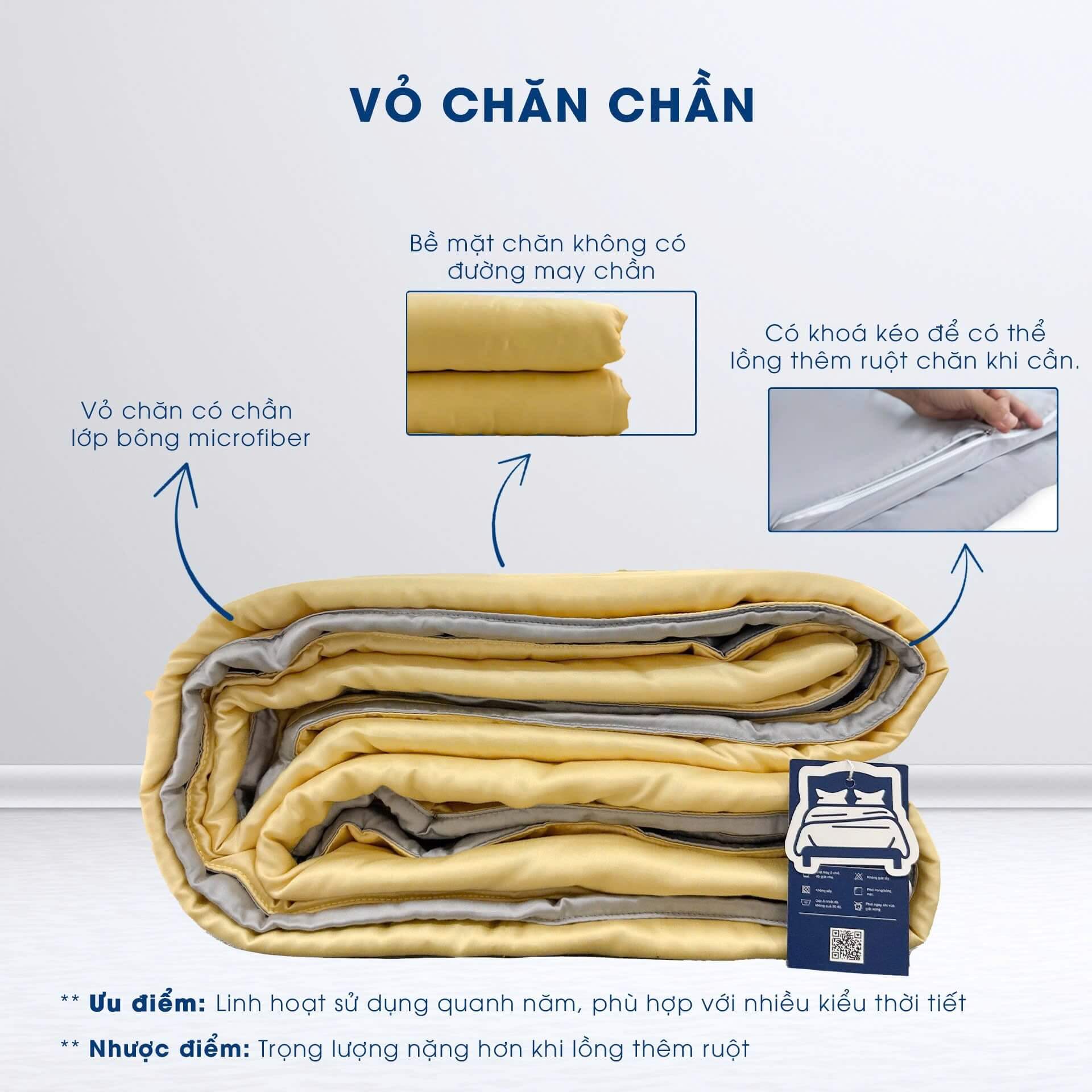 Phân biệt chăn chần – vỏ chăn mỏng – vỏ chăn chần | Lullaby bedding