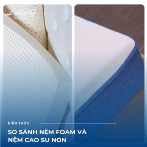 So sánh nệm Foam và nệm cao su non | Lullaby Bedding