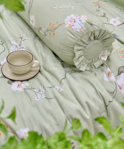 Chăn ga gối Tencel 40S Chồi Biếc | Lullaby Bedding