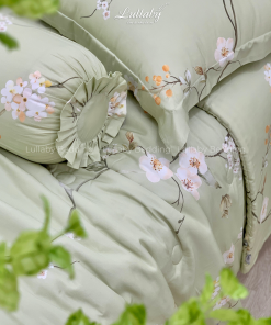 Chăn ga gối Tencel 40S Chồi Biếc | Lullaby Bedding