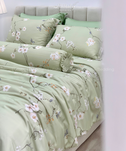 Chăn ga gối Tencel 40S Chồi Biếc | Lullaby Bedding