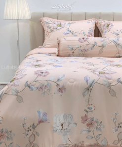 Chăn ga gối Tencel 60S hoa anh đào| Lullaby Bedding | Chăn ga gối đệm Lullaby | Chăn ga gối Tencel | Chăn ga gối cao cấp