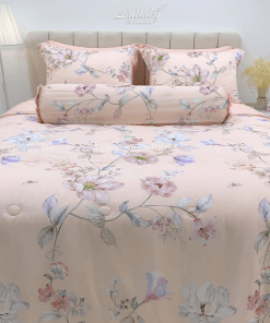 Chăn ga gối Tencel 60S hoa anh đào| Lullaby Bedding | Chăn ga gối đệm Lullaby | Chăn ga gối Tencel | Chăn ga gối cao cấp