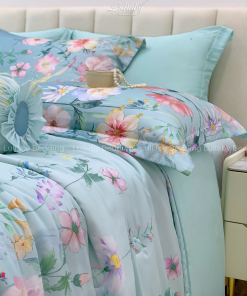 Chăn ga gối Tencel 60S Hoa trong gió | Lullaby Bedding | Chăn ga gối đệm Lullaby | Chăn ga gối Tencel | Chăn ga gối cao cấp