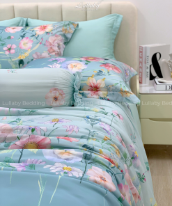 Chăn ga gối Tencel 60S Hoa trong gió | Lullaby Bedding | Chăn ga gối đệm Lullaby | Chăn ga gối Tencel | Chăn ga gối cao cấp
