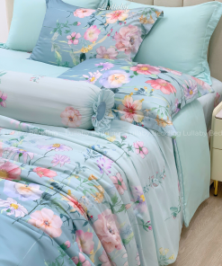 Chăn ga gối Tencel 60S Hoa trong gió | Lullaby Bedding | Chăn ga gối đệm Lullaby | Chăn ga gối Tencel | Chăn ga gối cao cấp