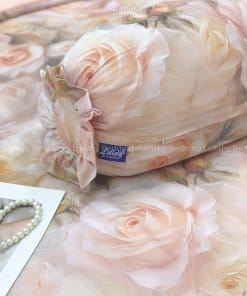 Chăn ga gối Tencel 60S Hoa hồng voan | Lullaby Bedding | Chăn ga gối đệm Lullaby | Chăn ga gối Tencel | Chăn ga gối cao cấp