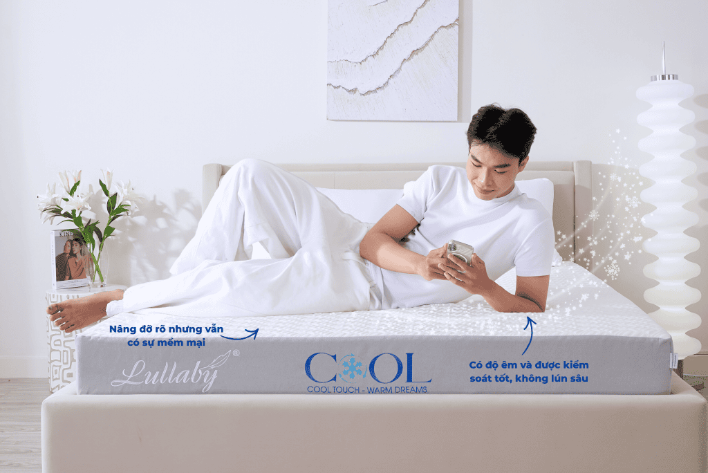 Lullaby Bedding | Nệm foam Cool | nệm mát lạnh | Nệm foam | Nệm cao cấp | Nệm Khánh Hoà | Nệm Hồ Chí Minh | Nệm chất lượng HCM