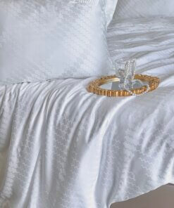 Chăn ga gối Tencel dệt kim trắng | Chăn ga cưới | Lullaby Beding