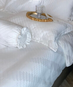 Chăn ga gối Tencel dệt kim trắng | Chăn ga cưới | Lullaby Beding