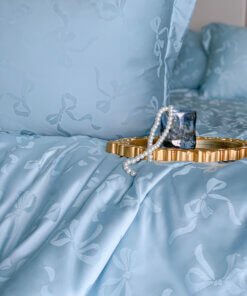 Chăn ga gối Tencel dệt kim xanh | Chăn ga cưới | Lullaby Beding