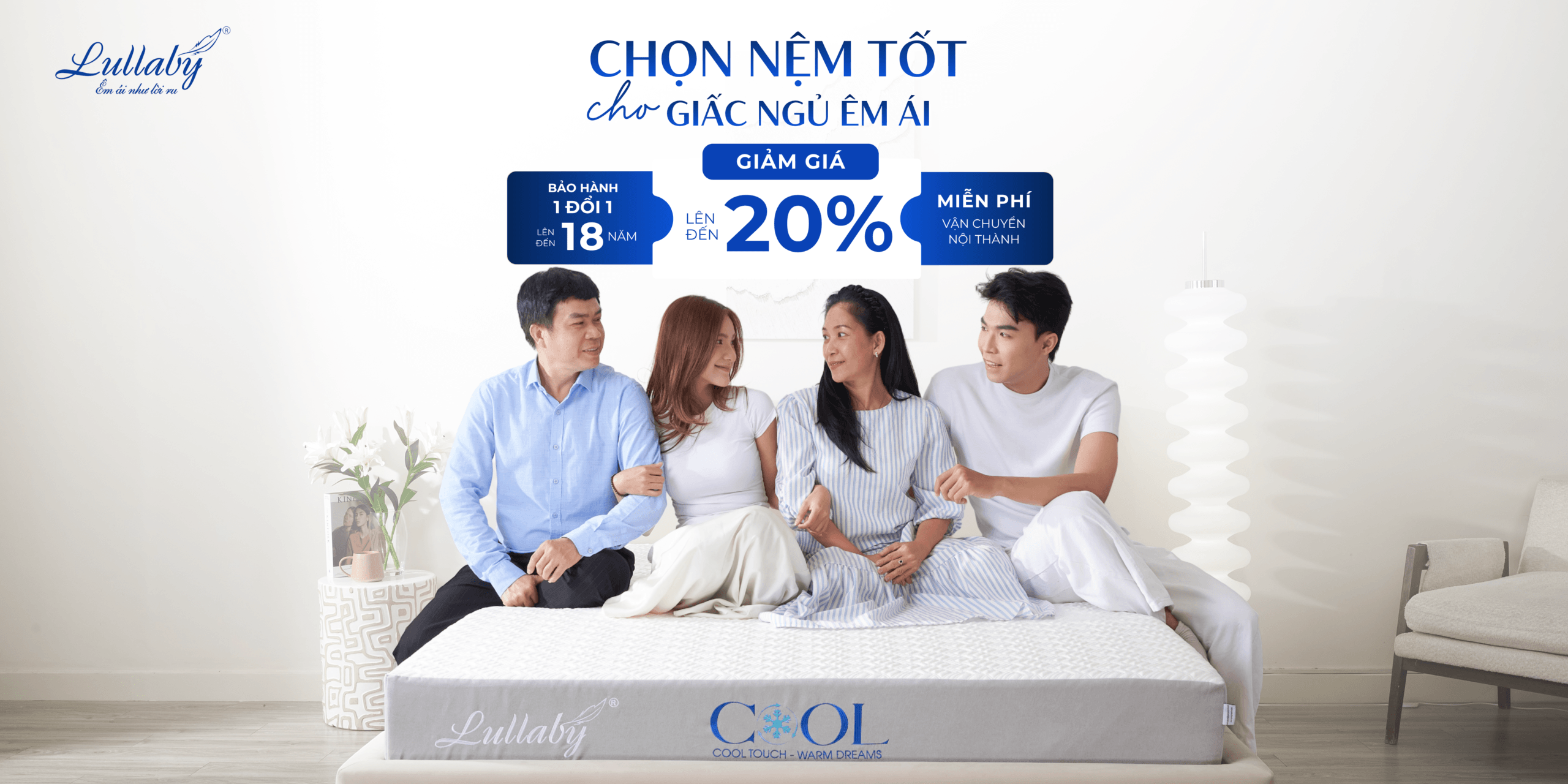 nệm Lullaby Bedding | Chăn ga gối nệm Lullaby