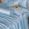 Chăn ga gối Tencel dệt kim xanh | Chăn ga cưới | Lullaby Beding