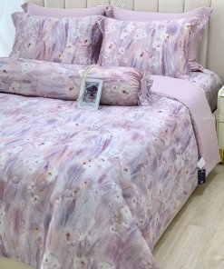 Bộ chăn ga gối Tencel 60S Hoa Tulip | Lullaby Bedding | Chăn ga gối Tencel | Tencel 60S