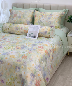 Bộ chăn ga gối Tencel 60S Daisy | Lullaby Bedding | Chăn ga gối Tencel | Tencel 60S