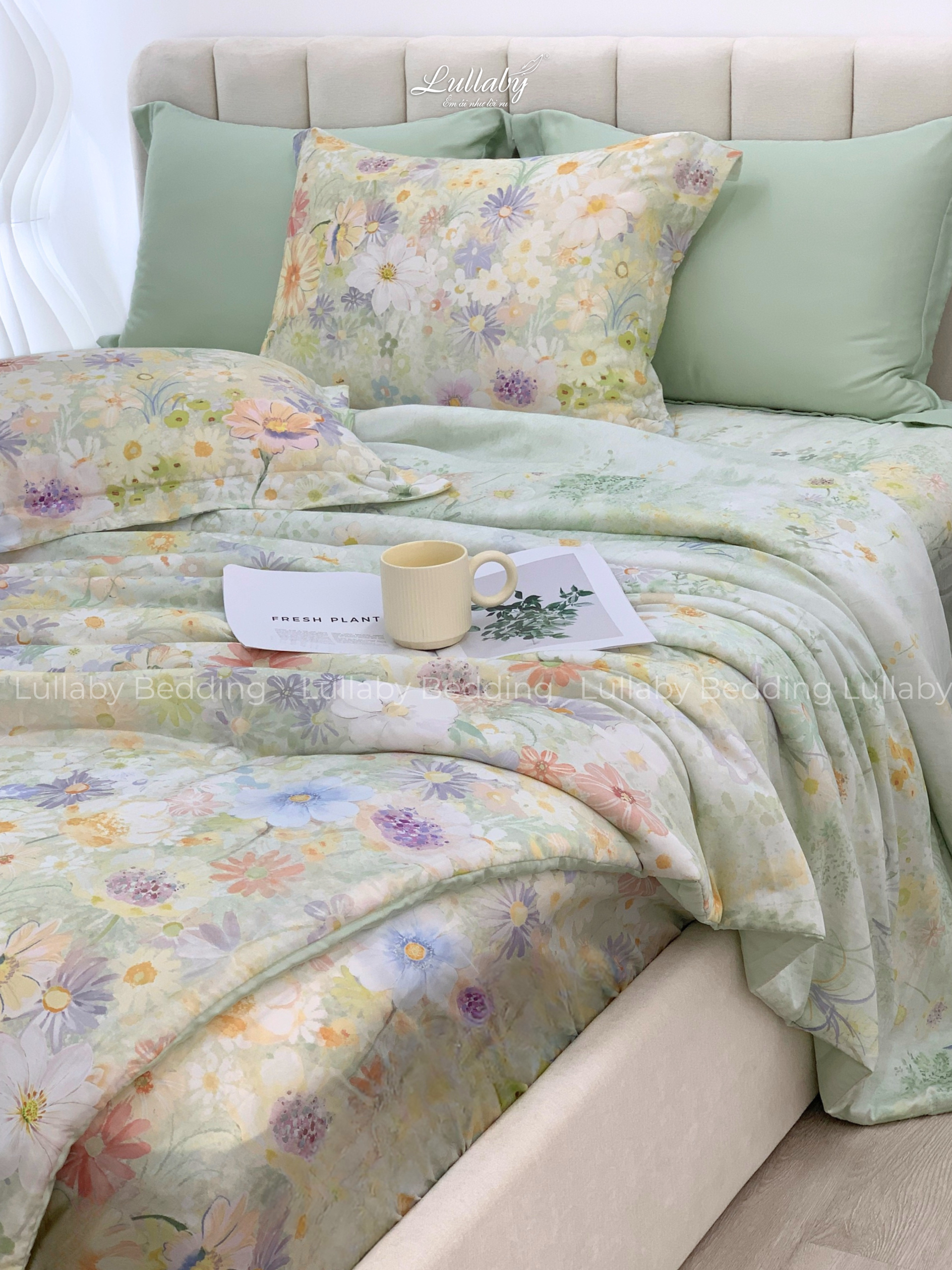 Bộ chăn ga gối Tencel 60S Daisy | Lullaby Bedding | Chăn ga gối Tencel | Tencel 60S Bộ chăn ga gối Tencel 60S Daisy | Lullaby Bedding | Chăn ga gối Tencel | Tencel 60S