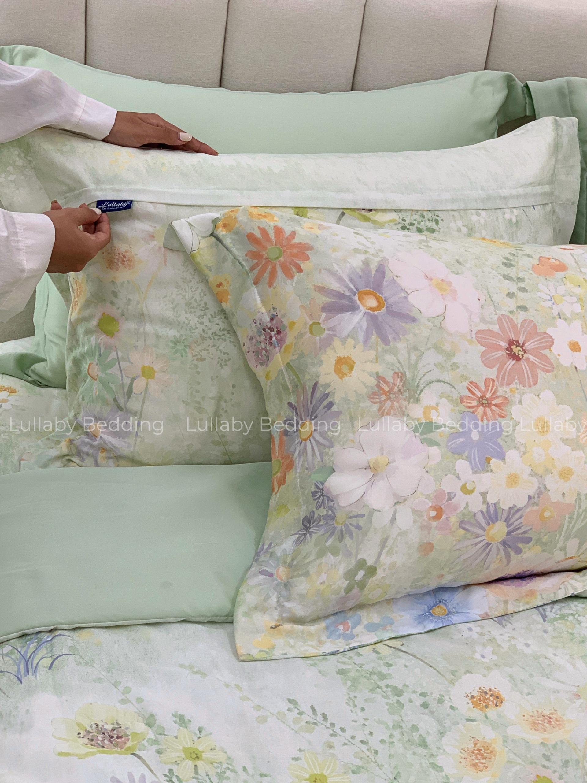 Bộ chăn ga gối Tencel 60S Daisy | Lullaby Bedding | Chăn ga gối Tencel | Tencel 60S Bộ chăn ga gối Tencel 60S Daisy | Lullaby Bedding | Chăn ga gối Tencel | Tencel 60S