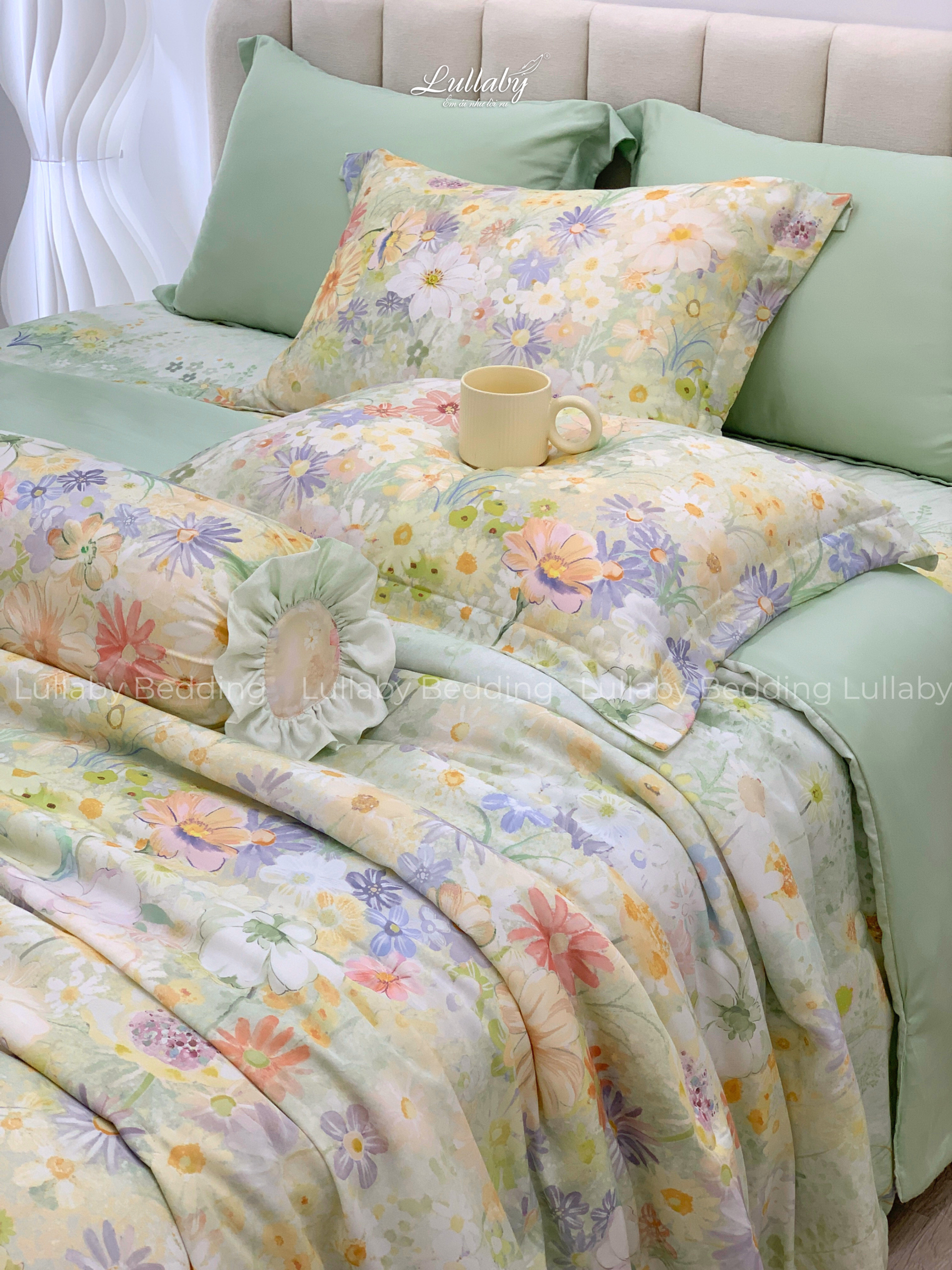 Bộ chăn ga gối Tencel 60S Daisy | Lullaby Bedding | Chăn ga gối Tencel | Tencel 60S Bộ chăn ga gối Tencel 60S Daisy | Lullaby Bedding | Chăn ga gối Tencel | Tencel 60S