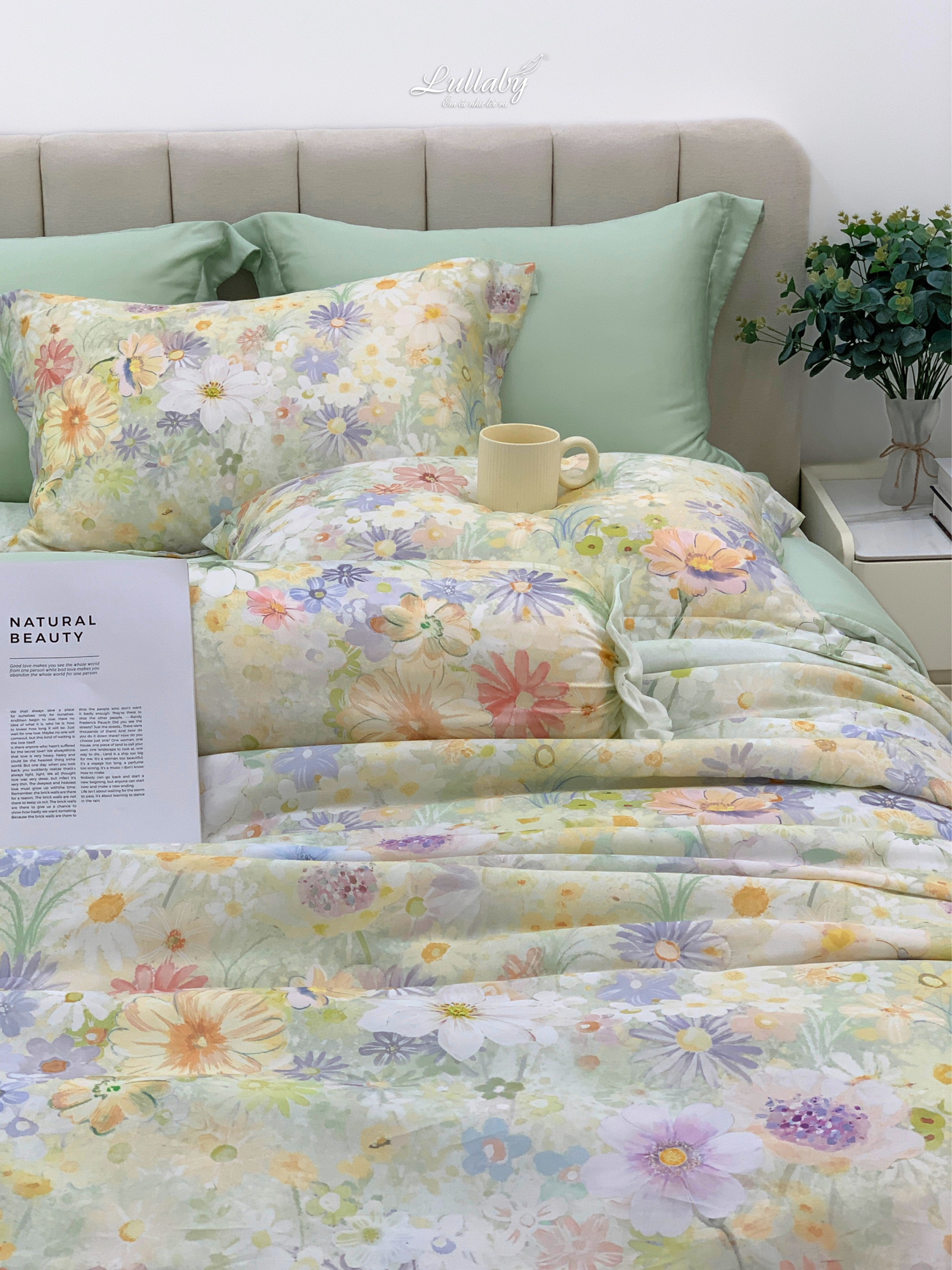 Bộ chăn ga gối Tencel 60S Daisy | Lullaby Bedding | Chăn ga gối Tencel | Tencel 60S Bộ chăn ga gối Tencel 60S Daisy | Lullaby Bedding | Chăn ga gối Tencel | Tencel 60S