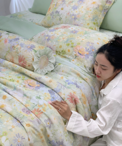 Bộ chăn ga gối Tencel 60S Daisy | Lullaby Bedding | Chăn ga gối Tencel | Tencel 60S