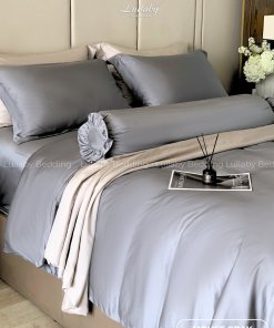 Tencel 100s | Tencel 100s Mouse Gray | Tencel 100s Lullaby Bedding | Bộ chăn ga gối Tencel 100s | Bộ chăn ga gối Tencel cao cấp