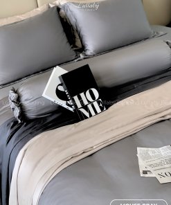 Tencel 100s | Tencel 100s Mouse Gray | Tencel 100s Lullaby Bedding | Bộ chăn ga gối Tencel 100s | Bộ chăn ga gối Tencel cao cấp